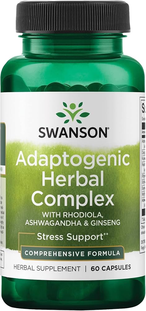 image_6-69.jpeg Swanson Adaptogenic Herbal Complex - مکمل آدپتوژن گیاهی (60 کپسول وگان) - تصویر 1