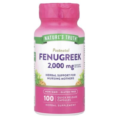 Nature's Truth Fenugreek — 100 کپسول | مکمل گیاهی - تصویر 7