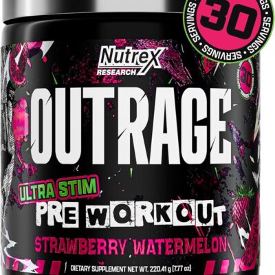 Nutrex OUTRAGE پودر پیش‌تمرینی - ۳۰ سروینگ - تصویر 6