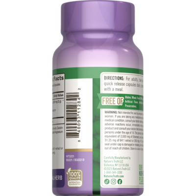 NATURE'S TRUTH Elderberry - 100 کپسول | مکمل گیاهی برای پشتیبانی ایمنی - تصویر 5