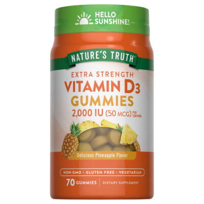 Nature's Truth D3 2000 IU - گُمز ژله‌ای ویتامین D3 70 عدد - تصویر 4