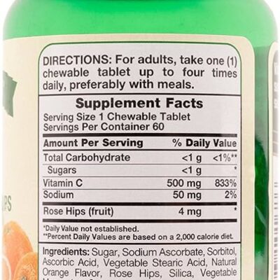 ویتامین C 1000 mg جویدنی با رز هیپس – Nature's Truth (60 قرص) - تصویر 5