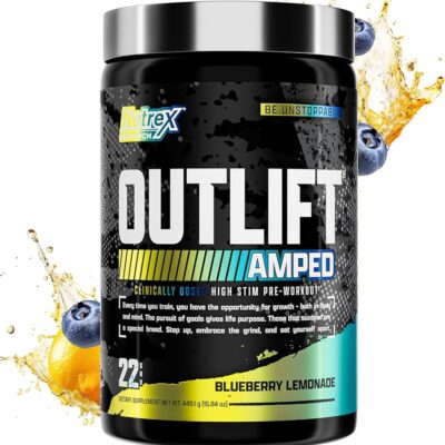 Nutrex OUTLIFT AMPED – پیش‌تمرینی با ۲۲ سروینگ - تصویر 7