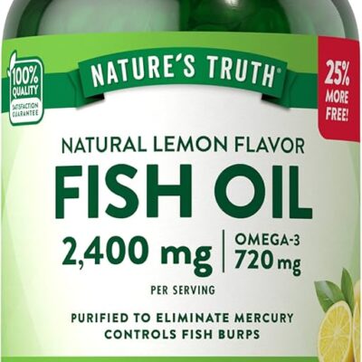 Nature's Truth روغن ماهی 2400mg - 90 کپسول نرم | مکمل امگا-3 - تصویر 8