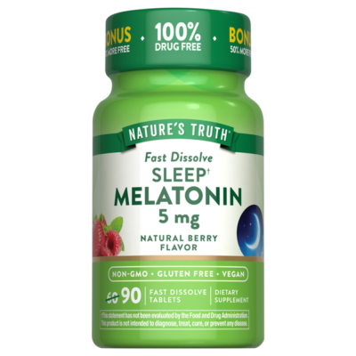 Nature's Truth ملاتونین 5mg – 90 قرص | مکمل خواب - تصویر 4