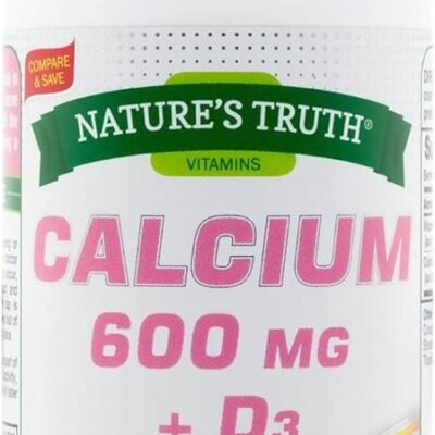 Nature's Truth کلسیم 600mg + D3 - 60 Caplets - تصویر 8