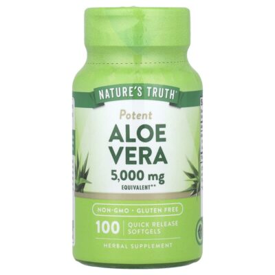 Nature's Truth آلوئه ورا Softgels – ۱۰۰ عدد - تصویر 8