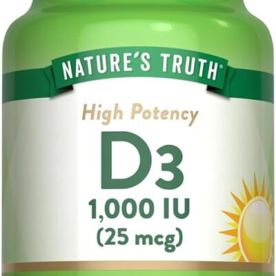 Nature's Truth D3 1000 IU (25 mcg) – 130 کپسول ویتامین D3 - تصویر 5