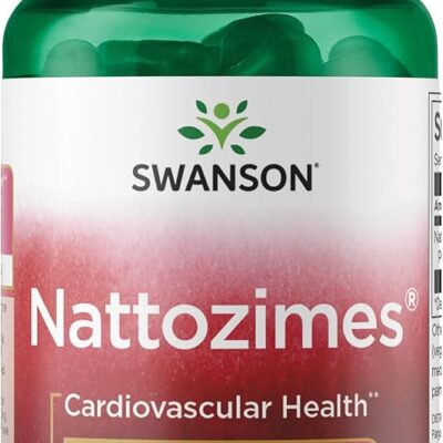 Swanson Ultra Nattozimes 195 mg – 60 کپسول وگان | مکمل آنزیم گوارشی